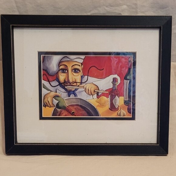 Will Rafuse's Jean Pierre "Guy The Chef 9" X 11" Frame 6" x 4" Print - Picture 1 of 3